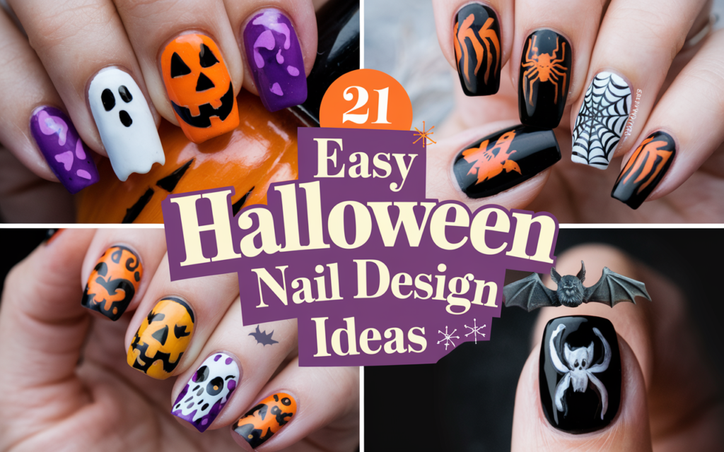 
Halloween is a time for creativity, and what better way to express your spooky spirit than through your nails? Whether you prefer subtle designs or bold statements, there’s a perfect nail art idea for everyone. Here are 21 easy Halloween nail design ideas that you can try at home or take to your favorite nail salon!

1. Classic Pumpkin Nails
Get into the Halloween spirit with pumpkin nails! Paint your nails orange and use a thin brush or a toothpick to create green vines and a pumpkin face. This classic design is both festive and fun.

2. Spooky Spider Webs
Create a haunting look with spider web nails. Start with a black base coat, then use white nail polish or a nail art pen to draw intricate spider webs on one or two accent nails. Add a small spider for extra creepiness!

3. Ghostly Tips
For a simple yet effective design, try ghostly tips. Paint your nails in a classic French manicure style but swap out the white tips for ghost shapes. Use a dotting tool to create eyes and a mouth for your ghostly friends.

4. Bloody Nails
If you’re looking for a more macabre design, consider bloody nails. Use a deep red polish and apply it to the tips of your nails, allowing it to drip down slightly to create a blood effect. This design is perfect for those who enjoy the horror side of Halloween!

5. Candy Corn Nails
Celebrate Halloween with a sweet twist using candy corn nails. Paint your nails in the classic yellow, orange, and white gradient of candy corn. This playful design is sure to be a hit at any Halloween party!

6. Witch's Cauldron
Channel your inner witch with cauldron nails. Paint your nails black and use a green polish to create a bubbling cauldron design. Add some glitter or gems for a magical touch!

7. Batty Nails
For a spooky yet stylish design, try batty nails. Paint your nails in a dark color like navy or black and use a nail art brush to create bat silhouettes. This design is easy to achieve and looks great for Halloween.

8. Skull Nails
Show off your edgy side with skull nails. Choose a dark base color, then use white polish to create cute skull designs on accent nails. Add some hearts or flowers around the skull for a fun twist!

9. Mummy Wraps
Transform your nails into adorable mummies with mummy wraps. Use a light beige or white base and create thin strips with a darker polish to mimic mummy bandages. Finish with tiny eyes using a dotting tool or nail gems.

10. Halloween Ombré
Create a haunting gradient effect with Halloween ombré nails. Blend orange and black together for a spooky sunset effect or go for a purple and black combination for a more mystical look.

11. Jack-O'-Lantern Faces
Add some personality to your nails with Jack-O'-Lantern faces. Paint your nails orange and use black polish to create different expressions on each nail. This fun and easy design is perfect for Halloween!

12. Spooky Stars and Moons
Combine Halloween with a celestial theme using spooky stars and moons. Paint your nails dark blue or black and use gold or silver polish to create stars and crescent moons. This design is both elegant and festive!

13. Frankenstein’s Monster
Channel your inner monster with Frankenstein nails. Use green polish for the base and black for the hair. Add small bolts and stitches with a thin brush to complete the look.

14. Haunted House Silhouette
Create a spooky scene with a haunted house silhouette. Paint your nails in a dark color and use a white or orange polish to create a silhouette of a haunted house with bats flying around.

15. Witch’s Hat
Add a touch of whimsy with witch’s hat nails. Paint your nails black and create a small witch's hat on an accent nail using green and purple polishes. This cute design is perfect for Halloween enthusiasts!

16. Spooky Eyes
Surprise onlookers with spooky eyes. Paint your nails a solid color and use white polish to create eyes on your nails. You can make them look wide-eyed or sleepy for an added touch of fun.

17. Halloween Dots
For a simple yet festive look, try Halloween dots. Choose a base color and use a dotting tool to create dots in Halloween colors (orange, purple, and green) on top. This design is playful and easy to achieve!

18. Ghostly Ombre
Combine the ombré effect with spooky vibes by creating ghostly ombre nails. Use a white base and blend in shades of grey and black towards the tips, then add tiny ghost faces using a dotting tool.

19. Caution Tape Nails
For a unique design, try caution tape nails. Paint your nails in a vibrant yellow and use black polish to create caution tape lines. This edgy design is perfect for those who love to stand out!

20. Skeleton Hands
For an intricate design, try skeleton hands. Use a nude or light polish as a base and create skeletal fingers using a thin nail art brush. This design requires a steady hand but will look stunning!

21. Halloween Glitter
For a quick and easy design, go for Halloween glitter. Apply a clear base coat and sprinkle on orange and black glitter for a festive touch. This design is simple yet eye-catching, perfect for those who love a little sparkle.

Conclusion
With these 21 easy Halloween nail design ideas, you can get creative and celebrate the spooky season in style. Whether you’re attending a Halloween party, going trick-or-treating, or just want to add a little festive flair to your everyday look, these designs will surely impress. So grab your favorite nail polishes and let your imagination run wild this Halloween! Happy haunting!